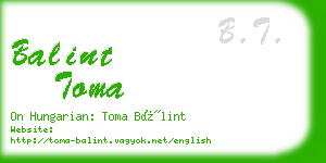 balint toma business card